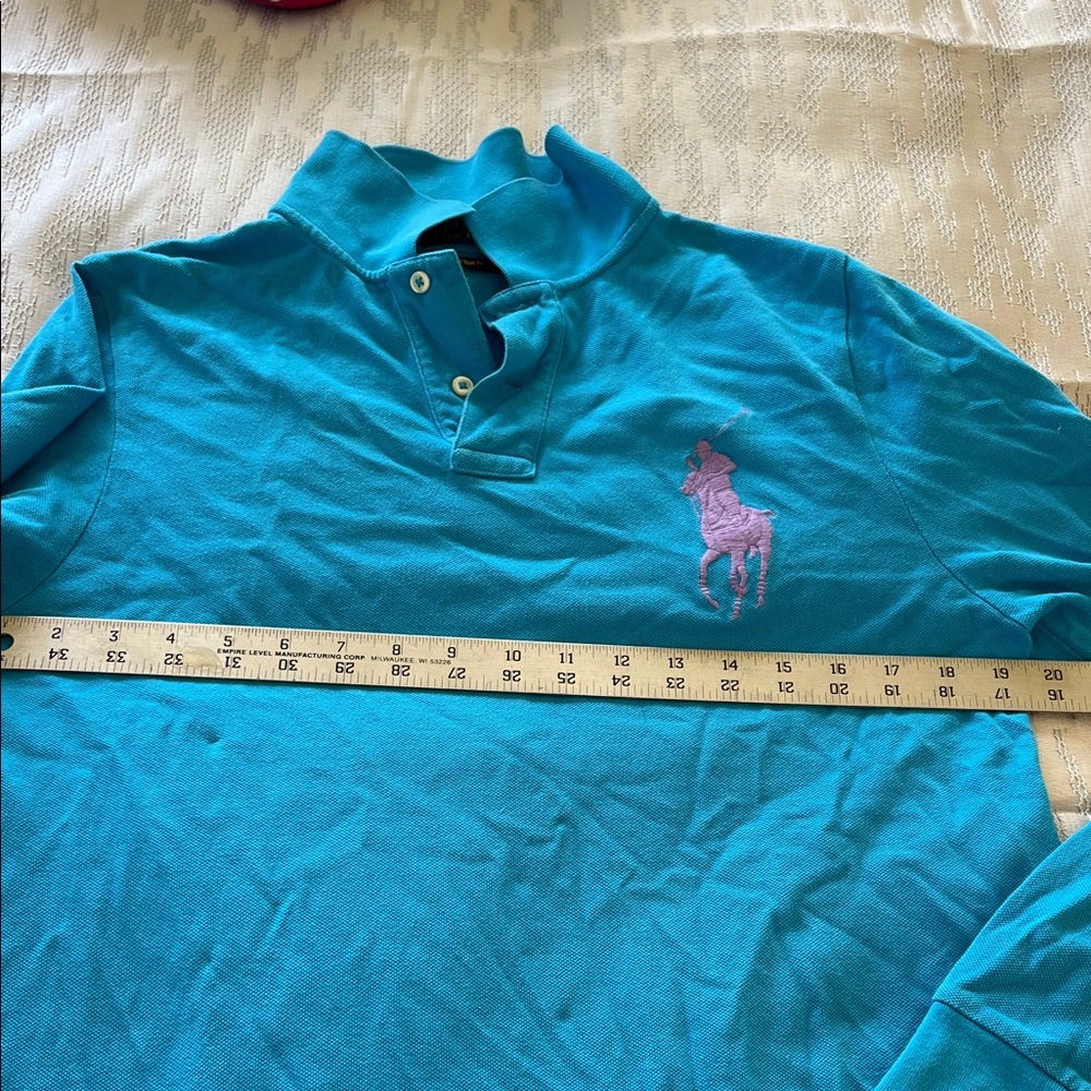 Ralph Lauren Turquoise Polo Shirt - Picture 5 of 9